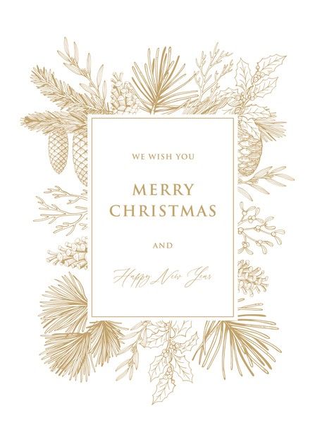 Christmas Card Ideas Illustration, Merry Christmas And Happy New Year Card, Christmas Design Graphic Illustration, Christmas Vintage Illustration, Christmas Card Design Ideas, Happy Holidays Card Design, Christmas And New Year Cards, Holiday Packaging Design, Christmas Packaging Design