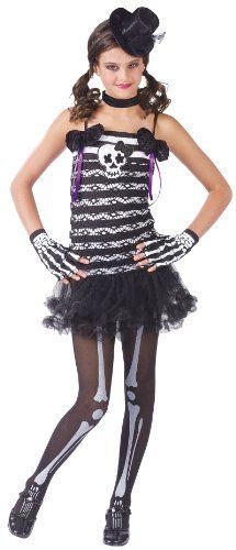 Fun World Girls Skeleton Cute Goth Kids Halloween Costume M by Fun World, http://www.amazon.com/dp/B003IBI9N8/ref=cm_sw_r_pi_dp_dSersb1ZDMJ01 Girls Skeleton Costume, Teenage Halloween Costumes, Kid Costumes, Skeleton Girl, Skeleton Halloween Costume, Classic Halloween Costumes, Goth Kids, Skeleton Costume, Costumes For Teens