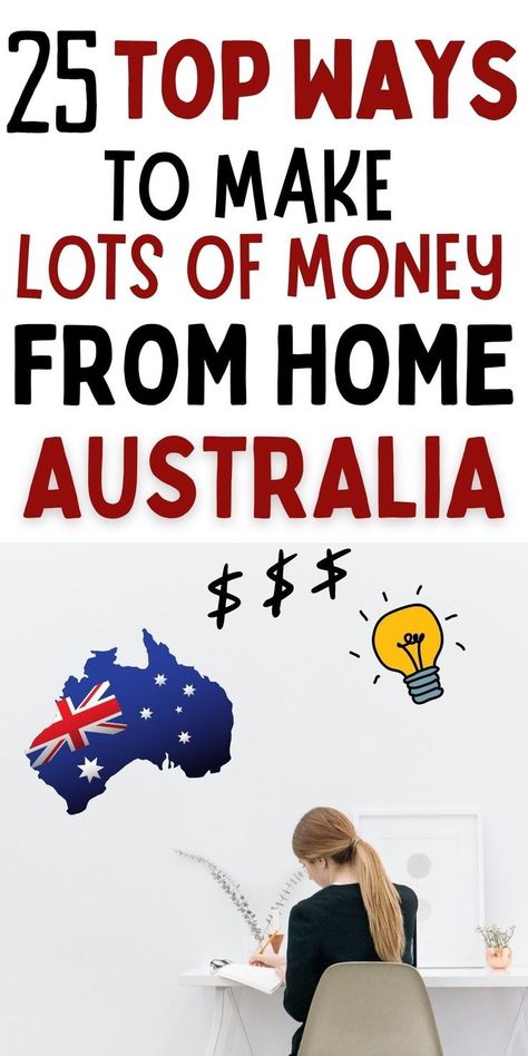 Work From Home Australia, Money Australia, Home Australia, Earn Money Online Free, Easy Ways To Make Money, Best Ways To Make Money, Teen Money, Kids Money, Online Jobs From Home