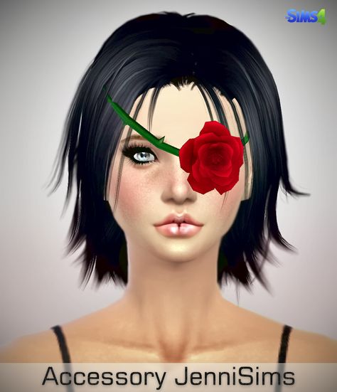 Jennisims: Downloads sims 4: New Mesh Accessory Rose Eye Patch Male /Female Small Veil, Sims 4 Cc Eyes, Studded Accessories, Makeup Cc, Rose Makeup, Veil Accessories, Queen Makeup, Sims 4 Characters, Sims 4 Update