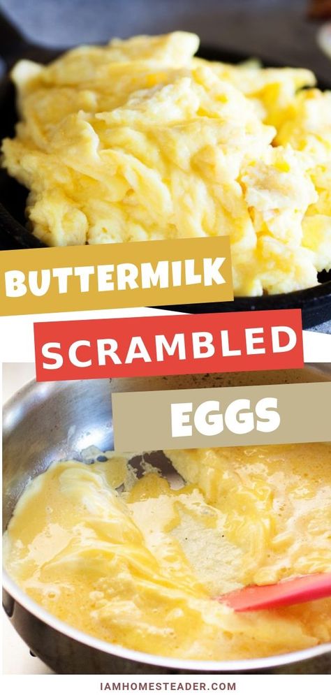 The fluffiest and creamiest scrambled eggs you've ever had! Cooked in medium-low heat, this scrambled egg recipe is so yummy with buttermilk and cornstarch. Discover a little secret to save morning meals for busy moms out there! Save this pin for later! Deep Fried Deviled Eggs, Meals For Busy Moms, I Am Deserving, Fried Deviled Eggs, Eggs Scrambled, Creamy Scrambled Eggs, Morning Meals, Eggs For Breakfast, Scrambled Eggs Recipe