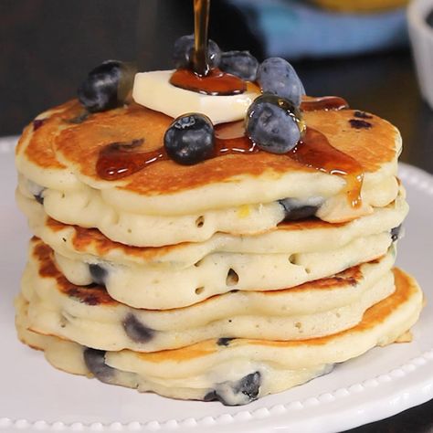 Almond Paste Filling, Almond French Toast, Eggless Pancake Recipe, Eggless Pancakes, Blueberry Pancakes Recipe, American Pancakes, Almond Paste, Blueberry Pancakes, Almond Flavor