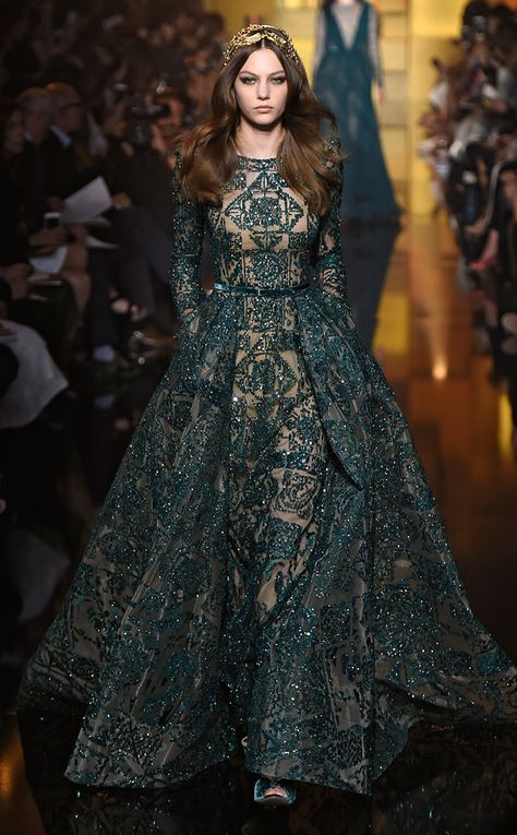 Elie Saab from Best Looks from Paris Haute Couture Fashion Week Fall 2015 Elie Saab Haute Couture, Paris Haute Couture, Zuhair Murad, Couture Gowns, Gorgeous Gowns, Fall 2015, Elie Saab, Mode Inspiration, Beautiful Gowns