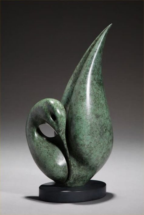 Simon Gudgeon Born 1958 REFLECTION Bronze 13 x 6 x 5 in. 33.02 x 15.24 x 12.7 cm Edition no: 31/50 Soapstone Carving, Bird Carving, Sculptures Céramiques, Bird Statues, Pottery Sculpture, Ceramic Animals, Ceramic Birds, Bird Sculpture, Stone Sculpture