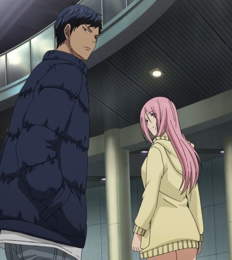 Aomine And Momoi, Satsuki Momoi, Michiko & Hatchin, Daiki Aomine, Tetsuya Kuroko, Kuroko No Basket Characters, Takao Kazunari, Aomine Daiki, Male Gender