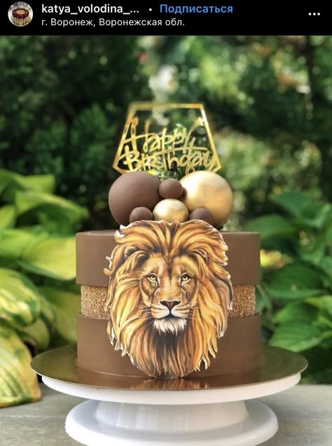 Lion King Birthday Cake, King Birthday Cake, Men's Birthday Cake, Army Birthday Cakes, Lion Birthday Cake, Tropical Birthday Cake, 28th Birthday Cake, Lion Cake, Ocean Cakes