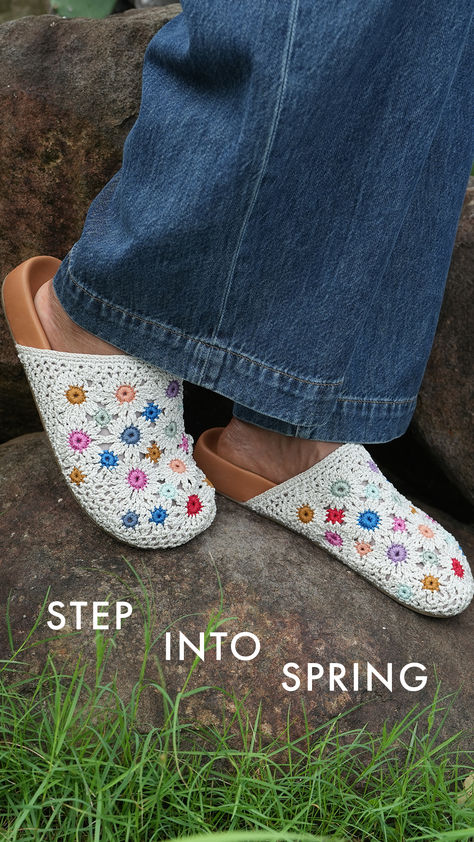 Effortless, comfortable and sustainably made, these classic clogs are a year-round essential. They’ve been skillfully hand-crocheted using REPREVE® fibers, made from recycled ocean-bound plastics. Featuring a fuss-free backless design set atop a smooth leather footbed, you’ll love the Bolinas for all-day wear, whether you’re staying in or heading out. Crochet Clogs, Backless Design, Design Set, Hand Crochet, Smooth Leather, Knit Crochet, Clogs, Knitting, Crochet