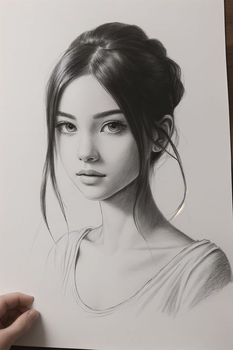 Realistic Pencil Sketch, Beautiful Pencil Sketches, Portrait Drawing Tips, Facial Expressions Drawing, Tears Art, Drawing Hair Tutorial, Best Anime Drawings, My Community, Model Paint