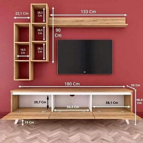 Tv Kastenwanden, Wall Mount Tv Stand, Modern Tv Room, Mount Tv, Tv Unit Design Modern, Tv Unit Furniture Design, Tv Unit Decor, Modern Tv Wall Units, Tv Unit Furniture