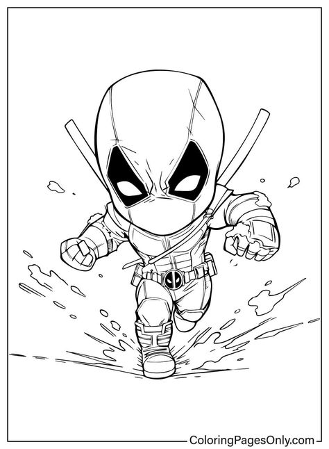 Click the link above and dive into the magical world of creativity on our Pinterest account. Discover a variety of coloring pages that await your inspiration! 😀😙💗 Deadpool Tattoo Stencil, Deadpool Line Art, Ninja Turtles Art Draw, Deadpool Coloring Pages, Chibi Deadpool, Pen Vector, Deadpool Tattoo, Deadpool Drawing, Spiderman Coloring