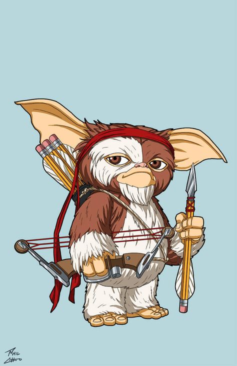 Gizmo (Gremlin Hunter) [Earth-27] commission by phil-cho on DeviantArt Gremlins Art, Earth 27, Son Of Batman, Phil Cho, Tv Tropes, Best Hero, Dc Characters, Dc Heroes, Gremlins