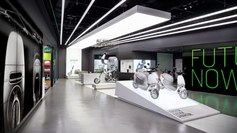 Motorbike Showroom, Tech Exhibition, Workplace Interior Design, Car Service Center, Bike Showroom, Workplace Interior, Exhibition Installation, Automotive Repair Shop, Motorcycle Museum