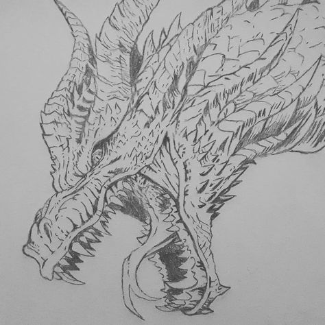 Image may contain: drawing Hope Drawing, Dragon Anatomy, Avatar Tattoo, King Ghidorah, Drawing Pictures, Dragon Sketch, Kaiju Art, Kaiju Monsters, Creature Drawings