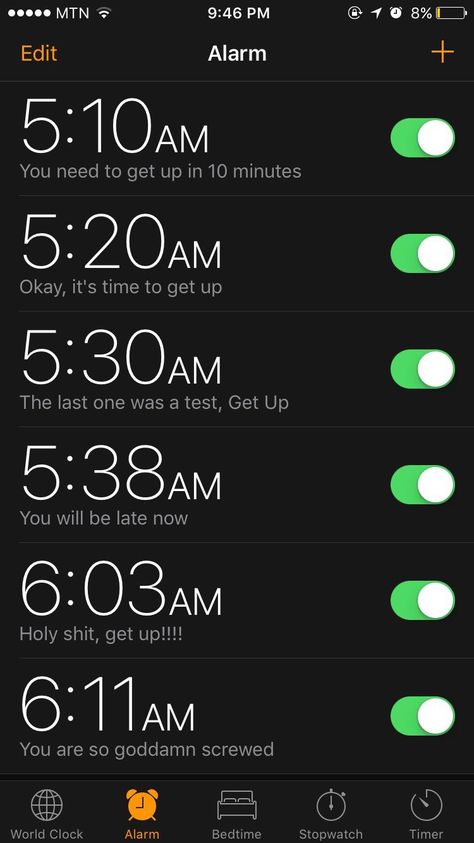 Funny Alarms, Morning Routine School, Good Morning Quotes For Him, Morning Quotes For Him, Funny Good Morning Quotes, Pinterest Memes, R Memes, Funny Meme, Reality Quotes