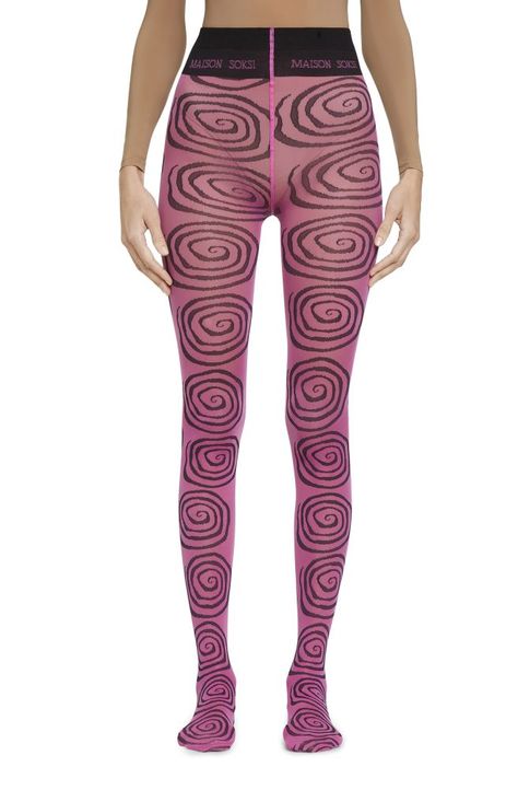 Super Wormhole – Bubble Gum Pink Tights | Maison Soksi Maison Soksi Tights, Pink Tights, Bubble Gum Pink, Flat Seam, Logo Knit, Drip Dry, Bubblegum Pink, Bubble Gum, Gum