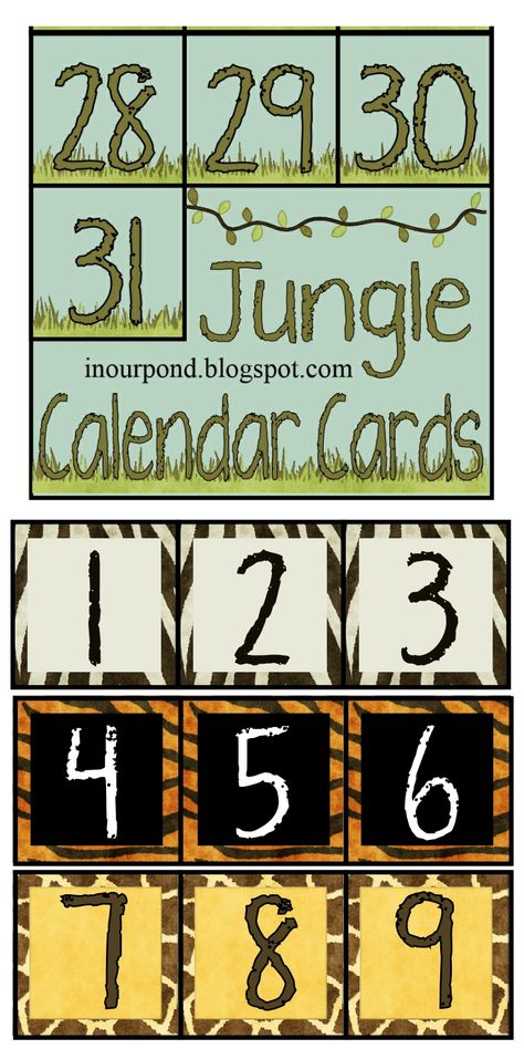 Jungle Theme Classroom Calendar, Jungle Name Tags Free Printable, Jungle Theme Classroom Preschool Free Printable, Jungle Classroom Theme, Jungle Preschool, Jungle Safari Theme Classroom, Wild About Learning, Jungle Theme Classroom Decorations, Preschool September