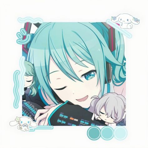 character: hatsune miku — game: pjsekai — request info in carrd Gumi Icon, Kanade Mafuyu, Pjsekai Icons, Miku Game, Miku Hatsune Chibi, Project Sekai Icons, Pjsk Icons, Photo Widget, Hatsune Miku Colorful Stage