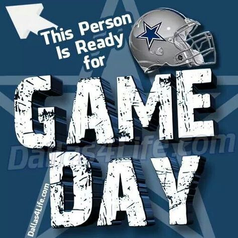 Dallas Cowboys - IT'S GAME DAY!!! Game Day Dallas Cowboys, Dallas Cowboys Game Day, Dallas Cowboys Game, Cowboys Memes, Cowboy Games, Dallas Cowboys Pictures, Z Nation, Dallas Cowboys Baby, Cowboy Love