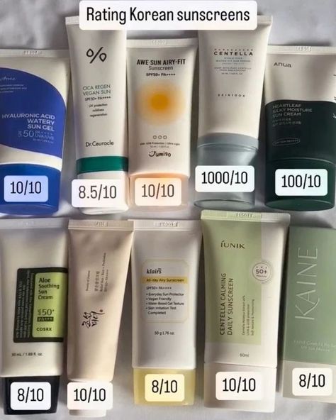 Comment your favorite sunscreen down below!🤭 . . . #sunscreen #sunscreeneveryday #bestsunscreen #koreanskincare Best Korean Sunscreen, Sunscreen Aesthetic, Korean Sunscreen, Sun Cream, August 20, Birthday Wishlist, Beauty Skin Care Routine, Aesthetic Makeup, Korean Skincare