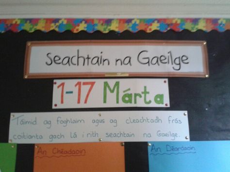 Seachtain na Gaeilge leiriú Seachtain Na Gaeilge, 5th Class, Novelty Sign, Hair, Beauty