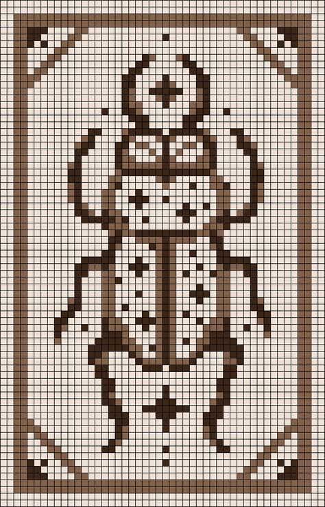 Alpha pattern #153631 | BraceletBook Dragonfly Grid Pattern, Free Vintage Cross Stitch Patterns, Pixel Beetle, Hedgehog Alpha Pattern, Tarot Card Crochet Tapestry Pattern, 3 Color Alpha Pattern, Mermaid Alpha Pattern, Shark Pixel Art Grid, Tarot Card Pixel Art Grid