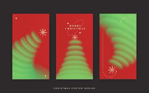 Christmas Social Media Posts, Christmas Gradient, Halftone Texture, Christmas Poster Design, Ads Creative Advertising Ideas, Advertising Ideas, Christmas Vibe, Social Media Post Template, Vector Christmas