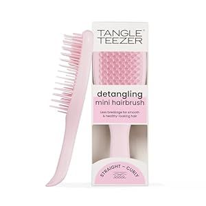 Amazon.com : Tangle Teezer Ultimate Detangler Hairbrush, Eliminates Knots & Reduces Breakage, Mini Hair Brush for Travel, Small Hands & All Hair Types, Millennial Pink : Beauty & Personal Care Mini Tangle Teezer, Haul Ideas, Mini Hair Brush, Ulta Haul, Tangle Teezer, Millennial Pink, 12th Birthday, School Essentials, 9th Birthday