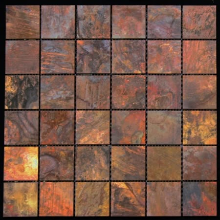 Copper Tones Wall Tile UVLFMSCOPPER18 Vigan Tiles, Copper Wall Tiles, Copper Furniture, Metal Mosaic Tiles, Copper Backsplash, Farmhouse Backsplash, Copper Tiles, Beadboard Backsplash, Best Floor Tiles