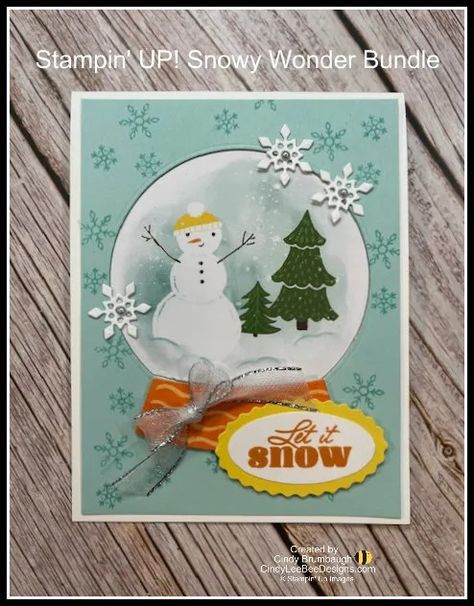 Stampin’ UP! Snowy Wonder Bundle Video Tutorial Tips | Cindy Lee Bee Designs Cute Christmas Cards, Bee Designs, Smile Cute, Stampin Up Christmas, Designer Series Paper, Bee Design, Holiday Catalog, Card Envelopes, Stamping Up