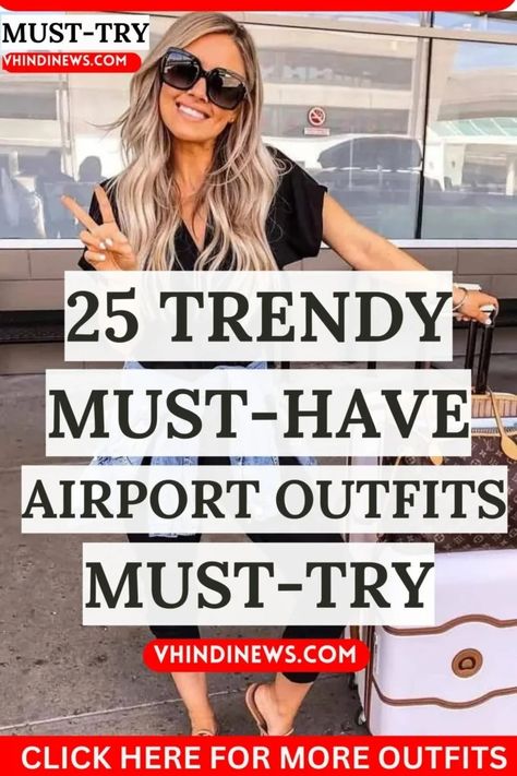 Level Up Your Airport Outfits: 25 Best Trendy Airport Outfits Travel in Style 54 Trendy Airport Outfits Summer, Travel Outfit Plane Summer Airport Style, Airport Outfit Dress, Cute Airport Outfit Summer, Trendy Airport Outfits, Summer Airplane Outfit, Travel Outfit Plane Summer, Airplane Travel Outfits, Airport Style Summer