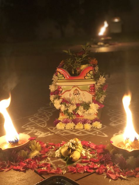 Karthigai Deepam amidst a Tulsi pot Karthikai Deepam Images, Deepam Images, Snaps Pics, Karthika Deepam, Tulsi Pot, Karthigai Deepam, Pooja Decor, Ethnic Home Decor, Photos Of Lord Shiva