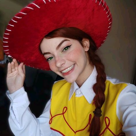 Jesse Toy Story Makeup, Jessie Toy Story Makeup, Toy Story Makeup, Jessie Cosplay, Jesse Toy Story, Jessie Toy Story, Bo Peep, Random Ideas, Halloween 2024