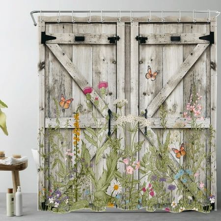 Boho shower curtain