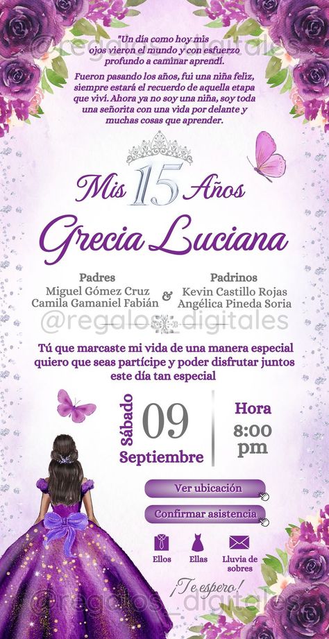 Quinceanera Quotes, Sweet 16 Venues, Quinceñera Invitations, Enchanted Forest Quinceanera, Xv Dresses, Small Birthday Cakes, Quince Invitations, Butterfly Invitations, Quinceanera Planning