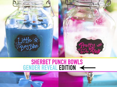 Pink And Blue Foods For Gender Reveal, Pink And Blue Punch Gender Reveal Recipe, Blue And Pink Punch Gender Reveal, Pink And Blue Drinks Gender Reveal Recipes, Gender Reveal Punch Ideas, Gender Reveal Punch, Gender Reveal Drinks Recipes, Gender Reveal Punch Recipe, Gender Reveal Drink Ideas