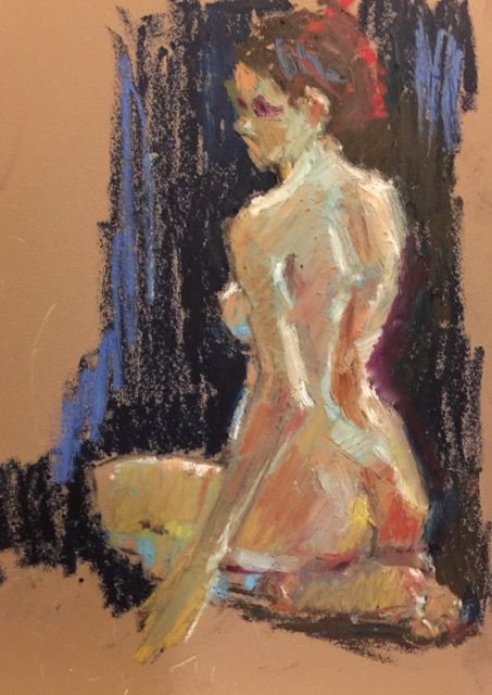 Figure Pastel Drawing, Oil Pastel Art Woman, Pastel Figure Painting, Oil Pastel Life Drawing, Oil Pastel Body Drawing, Oil Pastel Ideas Inspiration, How To Oil Pastel Step By Step, Dry Pastels Art, Oil Pastel Figure Drawing