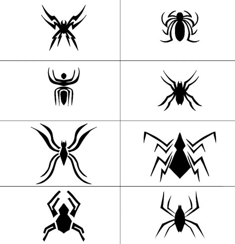 Spider Man Web Shooter Design, Spider Logo Design, Spidersona Reference, Spider Clip Art, Spidersona Oc, Spider Symbol, Spider Icon, Comic Poses, Spider Oc