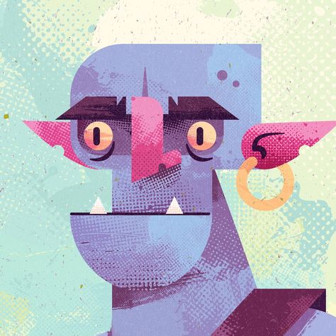 Fizzlewort the Goblin - Having some more fun in #affinitydesigner 2.5. Working in again with this extremely simple blocky style using vector shapes and vector textures from our Texture Pack Vol.5 for #affinity #madeinaffinity #characterdesign #characterillustration #illustrationartists #fantasyart #childrenillustration #vectorillustration #vectorartwork #orc #illustration Vector Texture Illustration, Textured Vector Illustration, Orc Illustration, Goblin Illustration, Simple Vector Illustration, The Goblin, Affinity Designer, Texture Vector, Vector Shapes