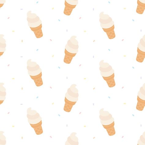 Ice Cream Background, Ice Cream Wallpaper, Flower Background Design, Doodle Background, Memphis Pattern, Ghost Cartoon, Cute Beagles, Pastel Pattern, Hand Drawn Pattern