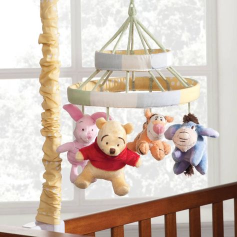 Winnie the Pooh Mobile, Peeking Pooh Nursery Mobile Ideas, Pooh Bear Nursery, Disney Themed Nursery, Mobile Ideas, Boy Nursery Themes, Winnie The Pooh Nursery, Baby Boy Themes, Baby Boy Nursery Themes, Pooh And Friends