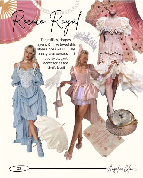 What I would wear if society normalized it Elegant chic styles, mermaidcore styles, rococo princess style are like my dream closets 😭💞 #fashion #elegantstyle #mermaidcore #rococoaesthetic #moodboardaesthetic Modern Rococo Aesthetic Outfit, Rococo Inspired Outfits, Roccocore Outfits, Rococo Style Fashion, Rococo Aesthetic Fashion, Astrology Outfits, Rococo Fashion Modern, Mermaidcore Fashion, Rococo Outfit