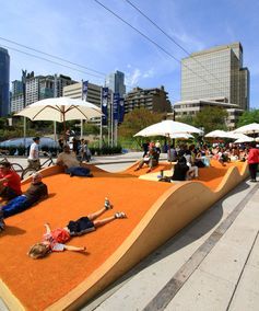 Place Making Urban Spaces, Picnic Landscape, Vancouver Art Gallery, Urban Intervention, Public Space Design, Place Making, Downtown Vancouver, Urban Park, Urban Furniture