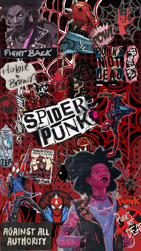 Wallpaper Backgrounds Spiderman, Backgrounds Spiderman, Spiderman Hobie, Spiderman Spiderverse Wallpaper, Spiderverse Spiderpunk, Punk Wallpaper Iphone, Punk Spiderman, Spiderman Multiverse, Punk Background