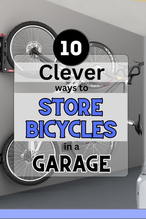 Storing Bikes In Garage, Bike Storage Garage Ceiling, Bike Storage Garage Wall, Bicycle Storage Garage, Bike Wall Storage, Wall Mounted Bike Storage, Bicycle Storage Rack, Bicycle Wall Mount, Diy Bike Rack