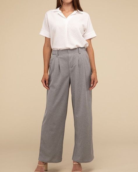 Waffle Trouser Pants Elevate your everyday style with these waffle trouser pants. Crafted from textured waffle-knit fabric, they offer a perfect blend of comfort and sophistication. Sizes S-XXL $19.95 Available in Pink, Black, & Grey https://unique-things-boutique.myshopify.com/products/waffle-trouser-pants • • #unique_things_anderson #boutiqueshopping #onlineshopping #fashion #trousers #boutiqueclothing #boutiquestyle #boutiquefashion #shoplocal #shopsmall #easleydoesit #yeahthatgreenvil... Fashion Trousers, Vest Blouse, Matching Sets Outfit, Versatile Pants, Style Formal, Denim Sweater, Layering Outfits, Tailored Design, Dresses By Length