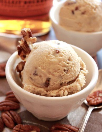 The Bojon Gourmet: Maple Bourbon Pecan Ice Cream Maple Walnut Ice Cream, Bourbon Ice Cream, Maple Ice Cream, Walnut Ice Cream, Boozy Ice Cream, Bojon Gourmet, Butter Pecan Ice Cream, Maple Bourbon, Pecan Ice Cream