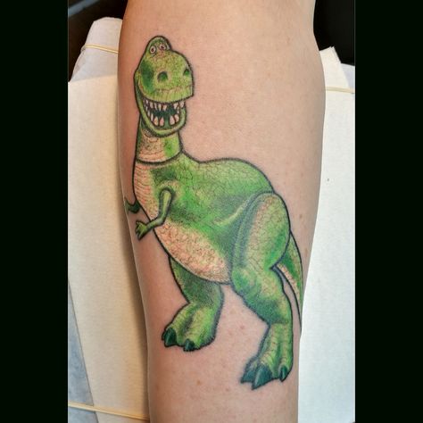 Rex Tattoo, Tattoo Stockholm, T Rex Tattoo, Toy Story Tattoo, Snow Tattoo, Story Tattoo, Evil Eye Tattoo, Dinosaur Tattoos, Disney Tattoo