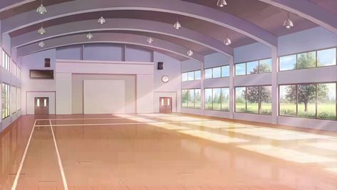 Gacha Gym Background, Anime Gym Backgrounds, Anime School Building, Anime School Background, Gacha Background, Classroom Interior, Classroom Background, School Background, Gacha Backgrounds