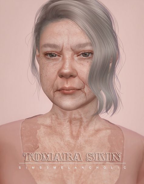 𝐓𝐨𝐦𝐚𝐫𝐚 𝐬𝐤𝐢𝐧 𝐛𝐲 𝐬𝐢𝐦𝐬𝟑𝐦𝐞𝐥𝐚𝐧𝐜𝐡𝐨𝐥𝐢𝐜 | sims3melancholic on Patreon Elder Sims 4 Skin, Sims 4 Cc Elderly Skin, Sims 4 Elder Skin, Cc The Sims 4, Die Sims 4, Sims 4 Challenges, The Sims 4 Skin, The Sims 4 Pc, Sims 4 Download