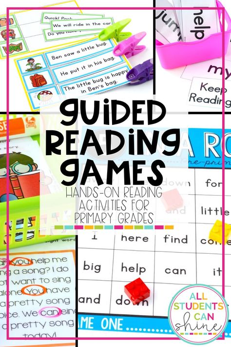 Free Guided Reading Activities, Independent Reading Centers 1st Grade, 1st Grade Reading Curriculum, Hands On Reading Activities 1st Grade, Reading Activities For 1st Grade, Independent Reading Activities 1st Grade, Reading Games For Elementary Students, Into Reading Houghton Mifflin 1st Grade, Reading Enrichment Activities 1st Grade